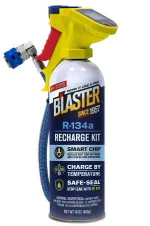 Blaster RFID R134a Refrigerant Recharge Kit 16 oz, Pack of 6 Trending