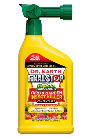 Mega Sale Dr. Earth Final Stop Yard & Garden Organic Insect Killer Liquid Concentrate 32 oz