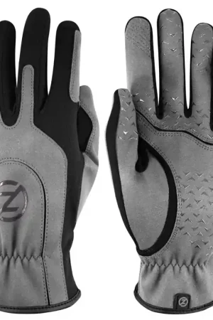 Zero Friction One Size Fits All Silicone Black/Gray Gloves Low Price