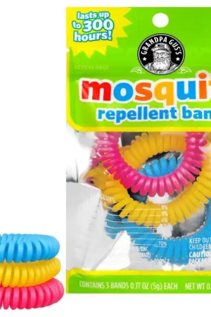 Markdown Grandpa Gus's Insect Repellent Wristband Wrist Band For Mosquitoes 3 pk