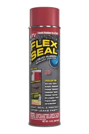 Direct From Factory Flex Seal Family of Products Flex Seal Red Rubber Spray Sealant 14 oz, Pack of 6