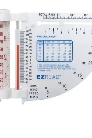 EZRead 5-in-1 Weather Meter Glass/Plastic White, Pack of 8 Order Now