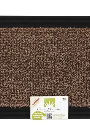GrassWorx Clean Machine 18 in. W X 30 in. L Black/Brown Astroturf Door Mat Trusted Brand