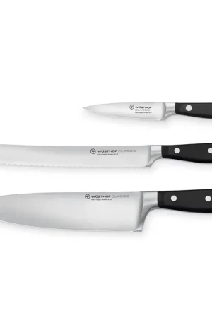 Budget WUSTHOF Stainless Steel Knife Set 3 pc