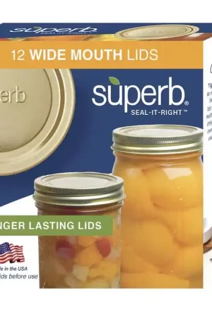 Buy Today Superb Wide Mouth Canning Lid 12 pk, Pack of 24