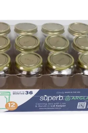 Save Now Superb Arglass Wide Mouth Canning Jar 32 oz 12 pk
