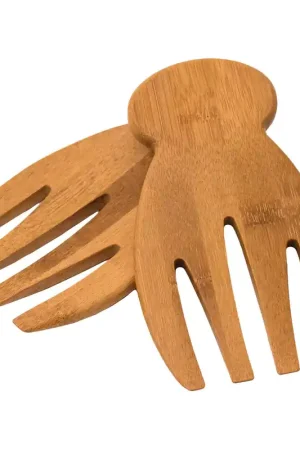 Best Seller Totally Bamboo Brown Bamboo Salad Hands