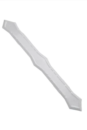 Amerimax 0.25 in. H X 2 in. W X 13.5 in. L White Aluminum K Downspout Strap, Pack of 50 Luxury