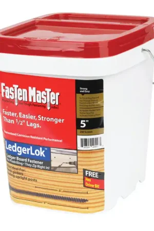 Affordable FastenMaster LedgerLok No. 0 X 5 in. L Hex Hex Washer Head Deck Screws 250 pk