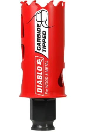 Best Choice Diablo Snap-Lock Plus 1-1/4 in. Carbide Tipped 2-3/8 in. L X 3/8 in. D Hole Saw