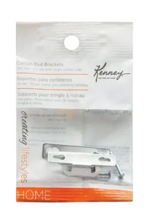 Kenney Silver Traditional/Transitional Curtain Rod Bracket 4 in. L Super Sale