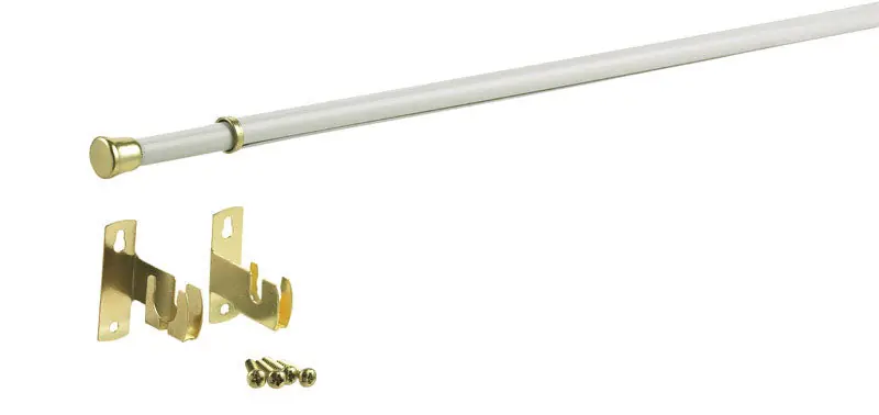 Kenney White Traditional/Transitional Sash Rod 28 in. L X 48 in. L Bargain