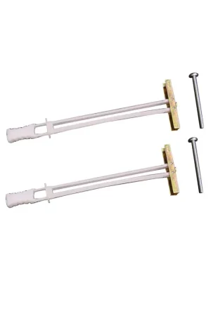 Easy Track 4 in. L Chrome Closet Toggle Bolt 2 pk Best Choice