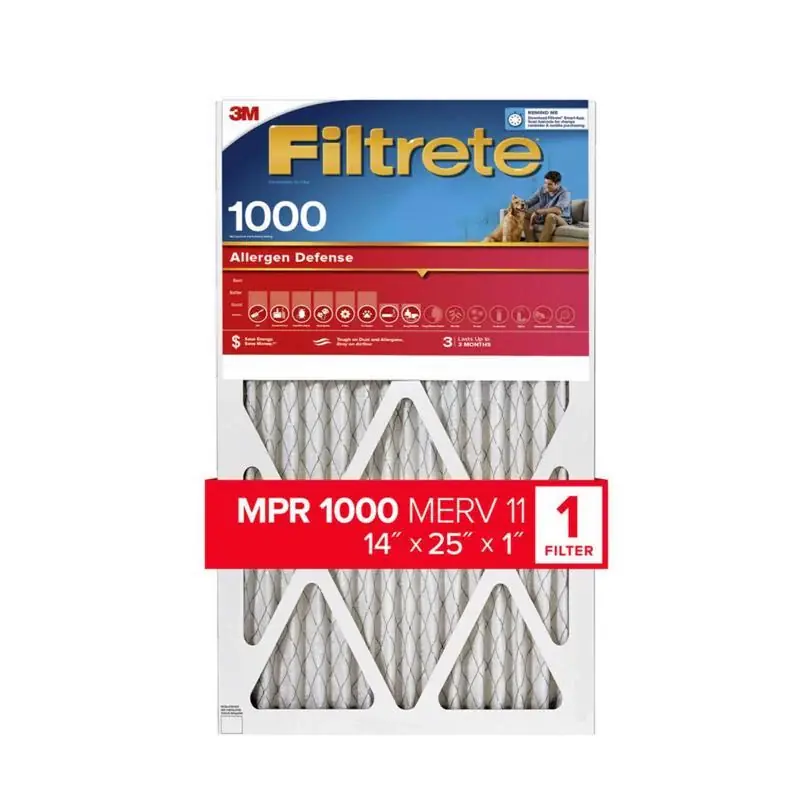 Factory Price Filtrete Allergen Defense 14 in. W X 25 in. H X 1 in. 1000 MPR Pleated Air Filter 1 pk, Pack of 4