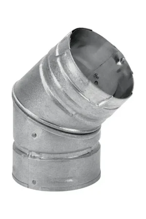 Affordable DuraVent 4 in. D X 4 in. D 45 deg Galvanized Steel Stove Pipe Elbow