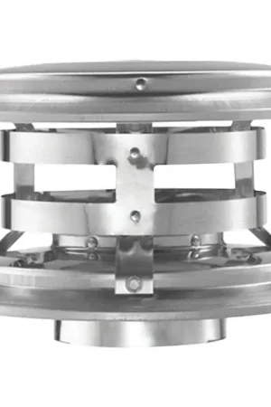 While Supplies Last DuraVent 4 in. D Galvanized/Stainless Steel Twist Lock Termination Cap, Pack of 2