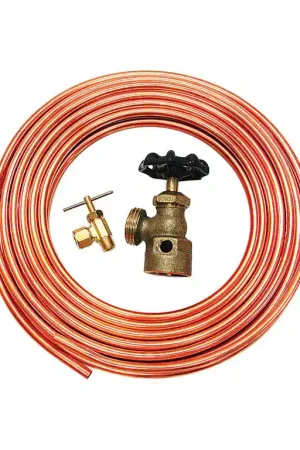 Dial 1/4 in. H X 1/4 in. W Orange Rubber Copper Tube Hook-Up Kit Time-Limited