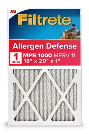 Discount Filtrete Allergen Defense 18 in. W X 20 in. H X 1 in. Polypropylene 11 MERV Pleated Air Filter 1 pk, Pack of 4