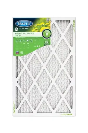 While Supplies Last BestAir 20 in. W X 30 in. H X 1 in. 8 MERV Pleated Air Filter 1 pk, Pack of 12