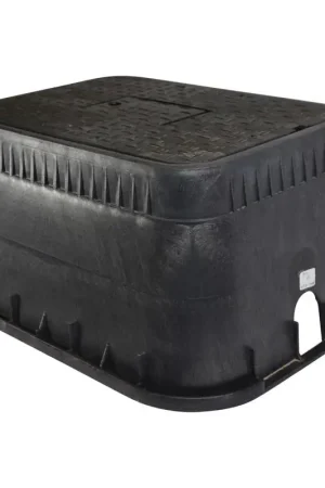 NDS 20 in. W X 12 in. D X 13 in. H Rectangular Valve Box with Cover Black Order Now