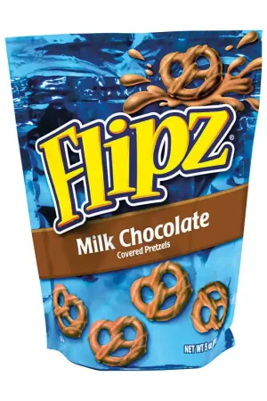 Final Sale Flipz Milk Chocolate Covered Pretzels 5 oz, Pack of 6