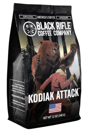 Black Rifle Coffee Company Kodiak Attack Ground Coffee 1 pk, Pack of 6 Certified