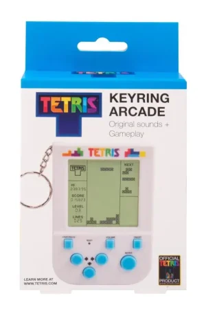 Fizz Tetris Keyring Arcade Game White Trending