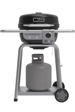 Brand New Charbroil Bistro Pro 1 Burner Charcoal/Liquid Propane Grill Black/Silver