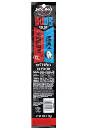 Special Discount Jack Link's Duo's Buffalo Style and Rancho Chicken Sticks 1.84 oz Pouch, Pack of 10