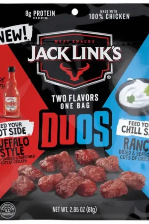 Jack Link's Duo's RedHot/Ranch Chicken Jerky 2.85 oz Bagged, Pack of 8 Place Order