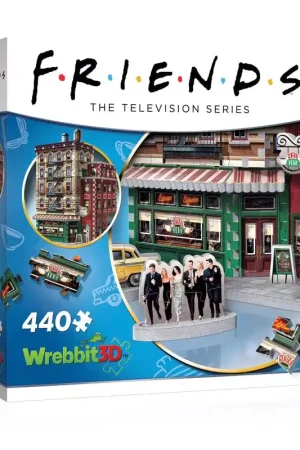 Wrebbit3D Friends Central Perk 3D Jigsaw Puzzle Multicolored 440 pc Latest