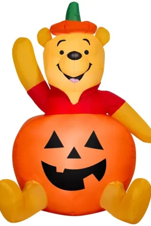 Disney 3 ft. LED Prelit Pooh in Pumpkin-SM Inflatable Reduced Price