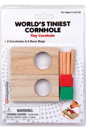 Next Day Delivery World's Tiniest Cornhole Game Multicolored 8 pc