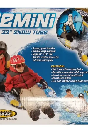 Today Only Emsco ESP Gemini Dual-Rider Inflatable PVC Snow Tube 61 in.
