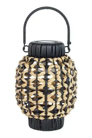 Direct From Factory Exhart Black Plastic 9.5 in. H Lantern