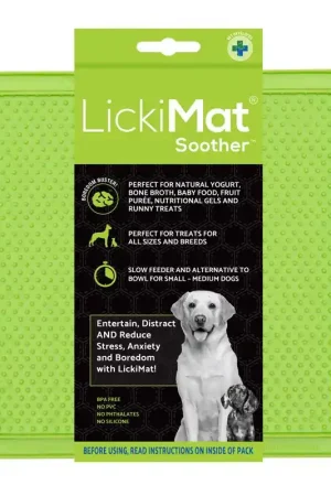 Don't Miss Out LickiMat Soother Green Rubber Slow Feeder For Dogs