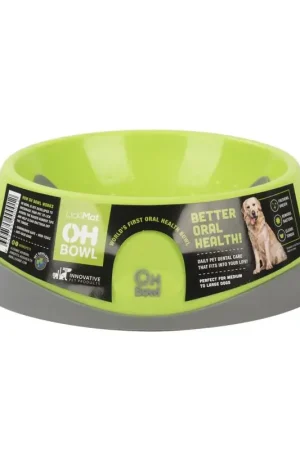 LickiMat OH Green Plastic Medium Pet Bowl For Dogs One Day Deal