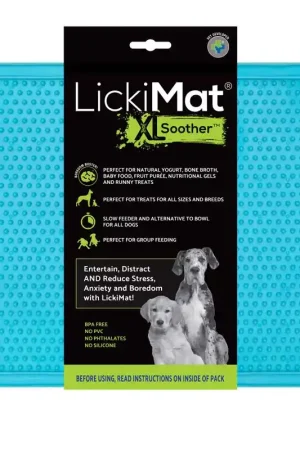 Instant Buy LickiMat Soother Turquoise Rubber XL Slow Feeder For Dogs