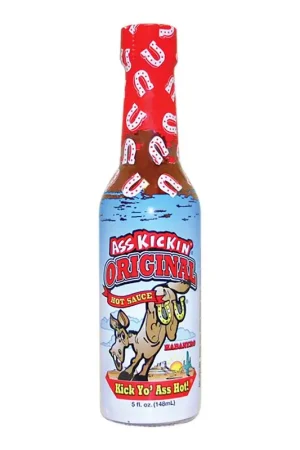 Bargain Ass Kickin' Original Habanero and Serrano Hot Sauce 5 oz
