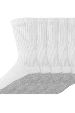 Dickies Dri-Tech Men's 6-12 Crew Socks White, Pack of 2 Price Drop