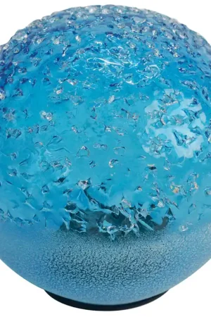 OutDoozie Blue Glass 7 in. H Agate Solar Gazing Ball Secure Checkout