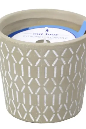 Top Rated OutDoozie Assorted Ceramic 4 in. H Zander Dash Citronella Candle, Pack of 9