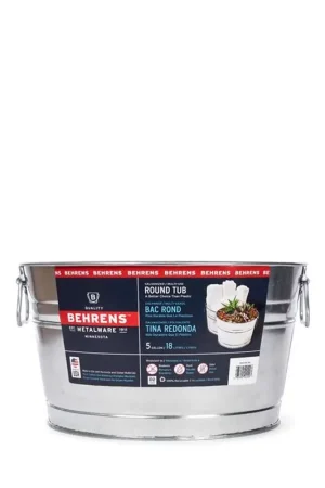 Behrens 5 gal Steel Multi Purpose Flexi-Tub Round Best Seller