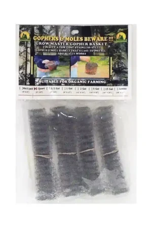 Grow Master 6 in. W Gray Stainless Steel Gopher Wire Basket Mega Sale