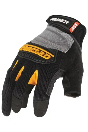 Special Discount Ironclad Framer Men's Hook & Loop Fingerless Gloves Black/Gray XL 1 pk