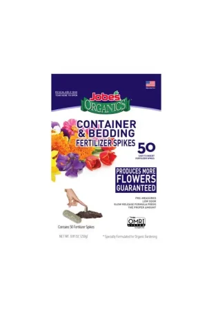 Jobe's Organics Organic Spikes Container & Bedding Plant Food 0.55 lb Limited Time