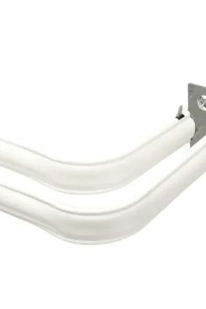 Exclusive Offer Kenney White Traditional/Transitional Curtain Rod 28 in. L X 48 in. L