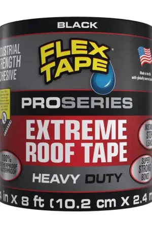 Luxury Flex Seal Family of Products Flex Tape Pro Series 4 in. W X 8 ft. L Black Waterproof Repair Tape 1 p