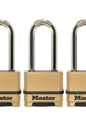 Grab Now Master Lock 2 in. W Brass 3-Digit Combination Combination Padlock