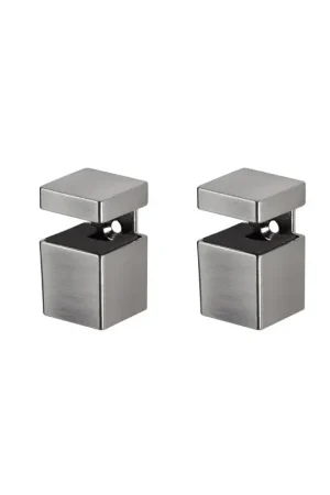 Dolle Bloc 2.5 in. H X 1.3 in. W X 1.3 in. D Silver Metal Shelf Clips, Pack of 5 Same Day Shipping